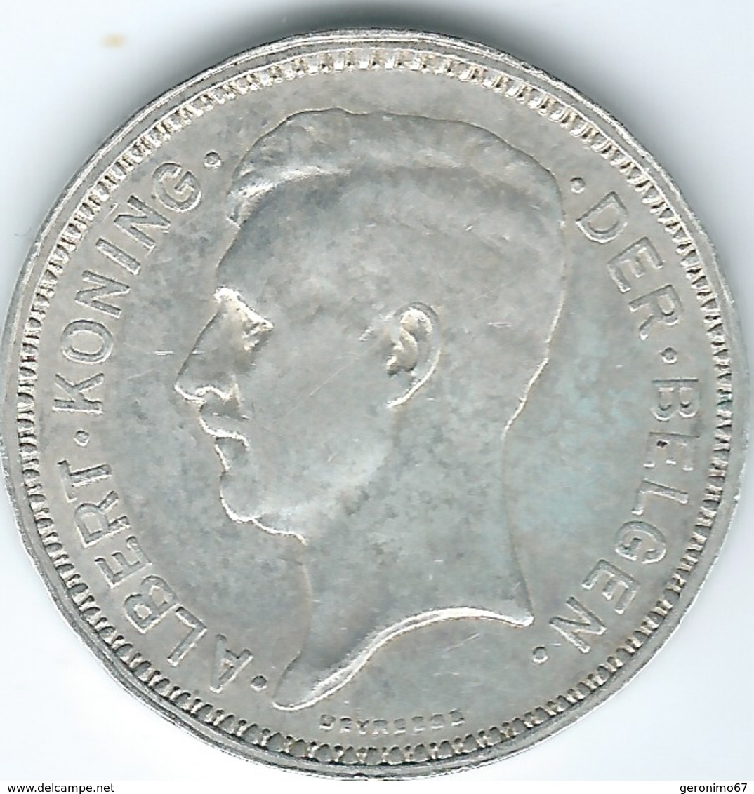 Belgium - Albert I - 1934 - 20 Francs - Dutch - KM104.1 - 20 Francs & 4 Belgas