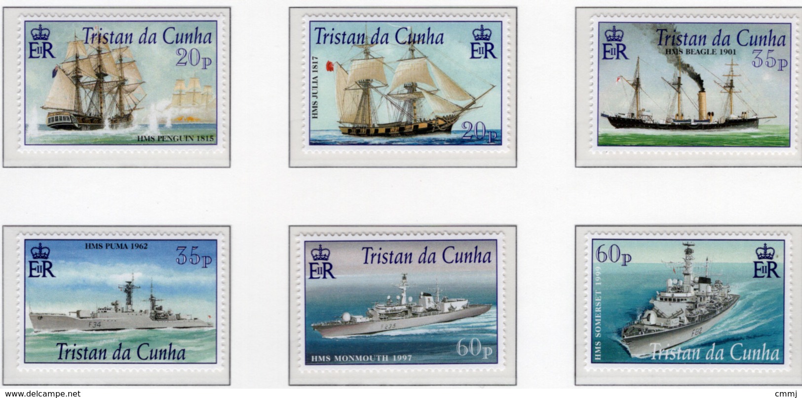 2001 - TRISTAN DA CUNHA - Yv.  Nr. 695/700 - (UP131.17) - Tristan Da Cunha