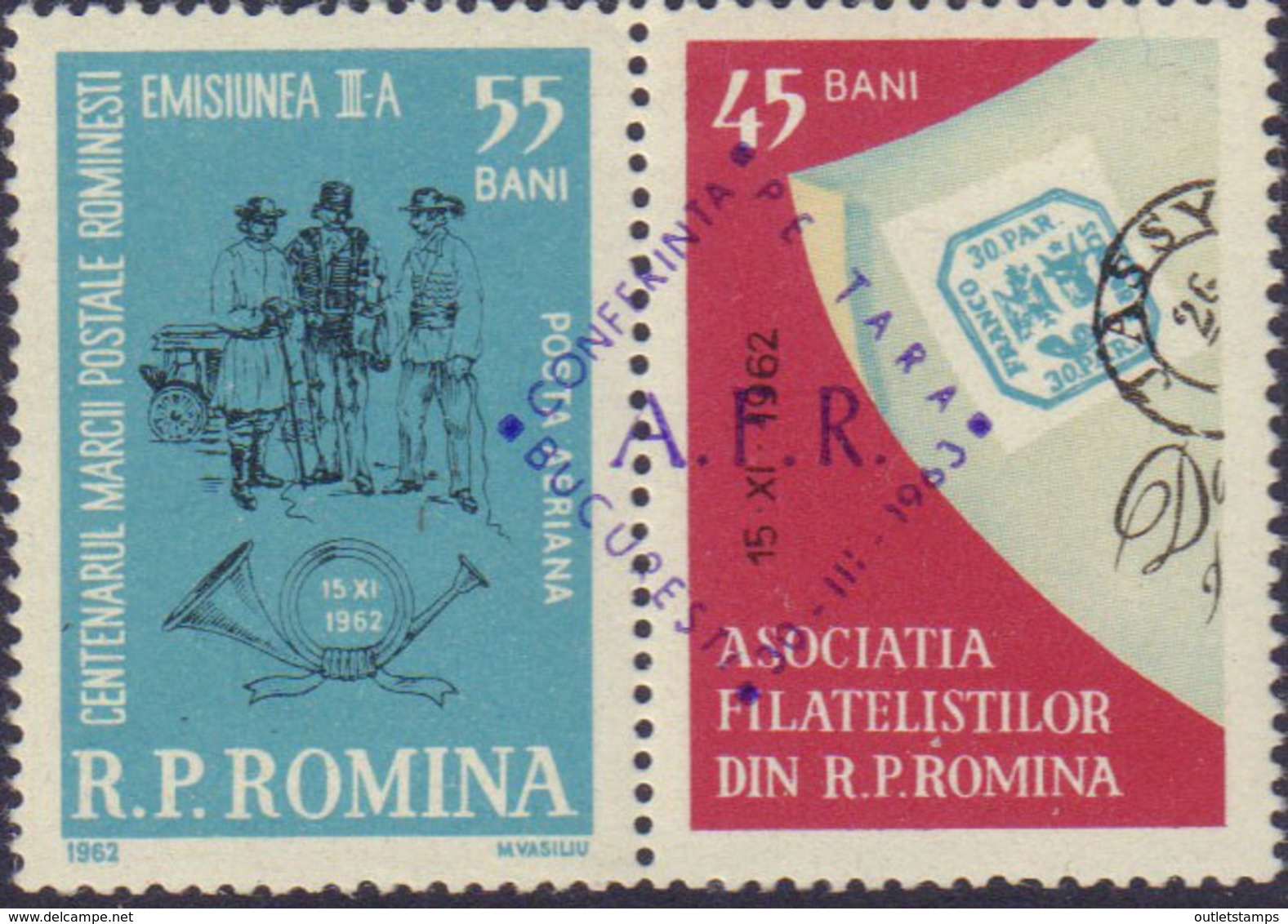 Ref. 368894 * USED *  - ROMANIA . 1962. STAMP DAY. DIA DEL SELLO - Ungebraucht