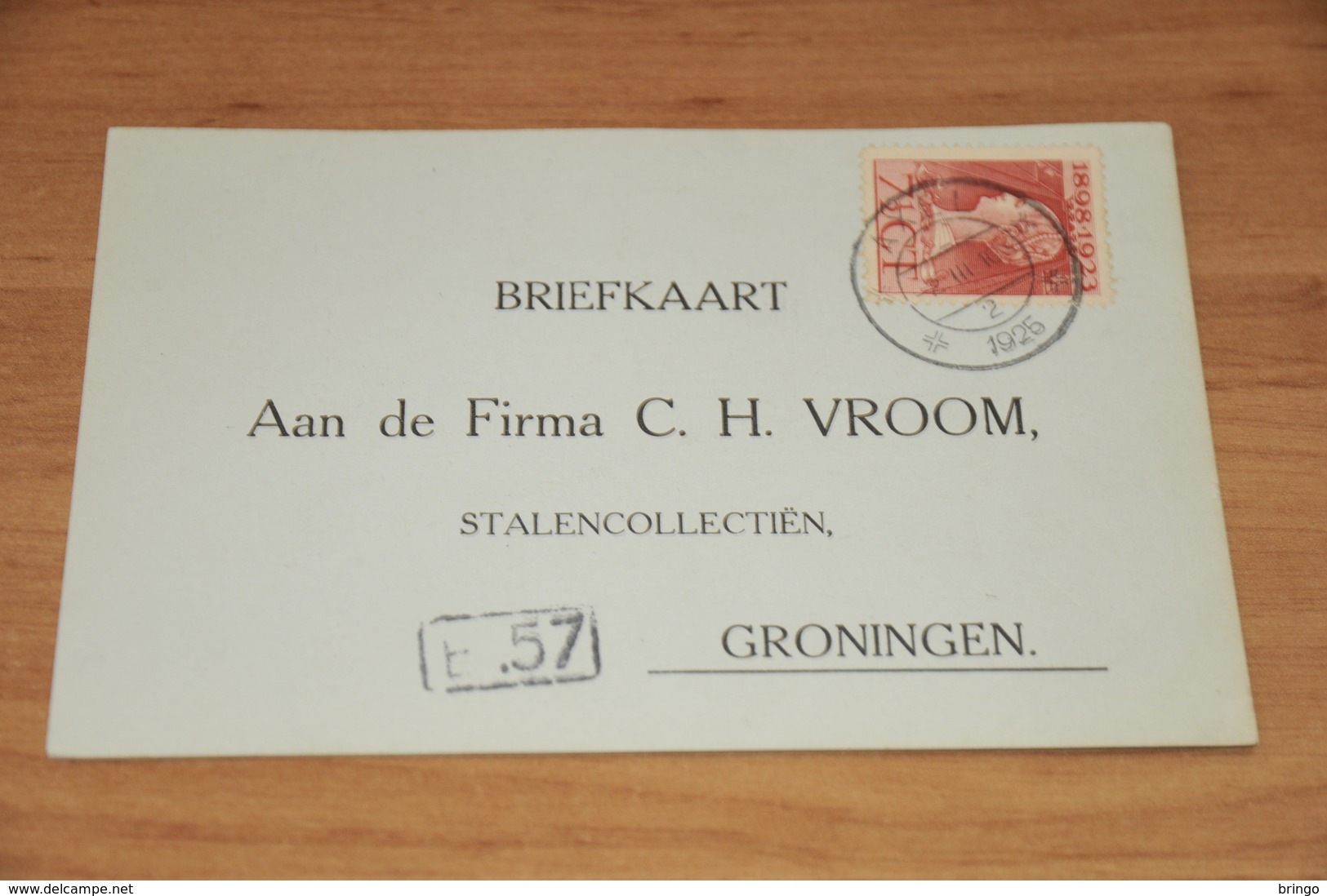 74-   BEDRIJFSKAART, FIRMA C.H. VROOM - GRONINGEN - 1925 - Andere & Zonder Classificatie