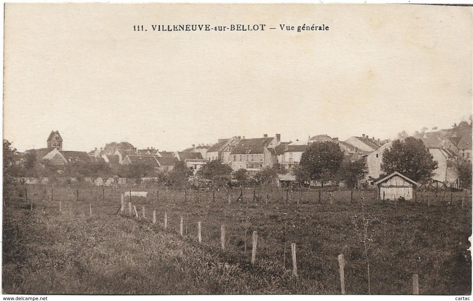 D77 - VILLENEUVE SUR BELLOT - VUE GENERALE - Other & Unclassified