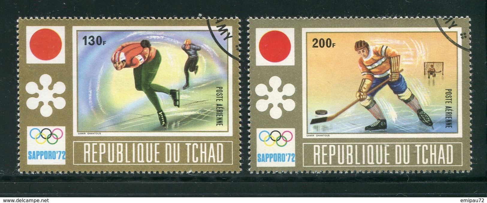 TCHAD- P.A Y&T N°113 Et 114- Oblitérés (J.O Sapporo) - Tchad (1960-...)