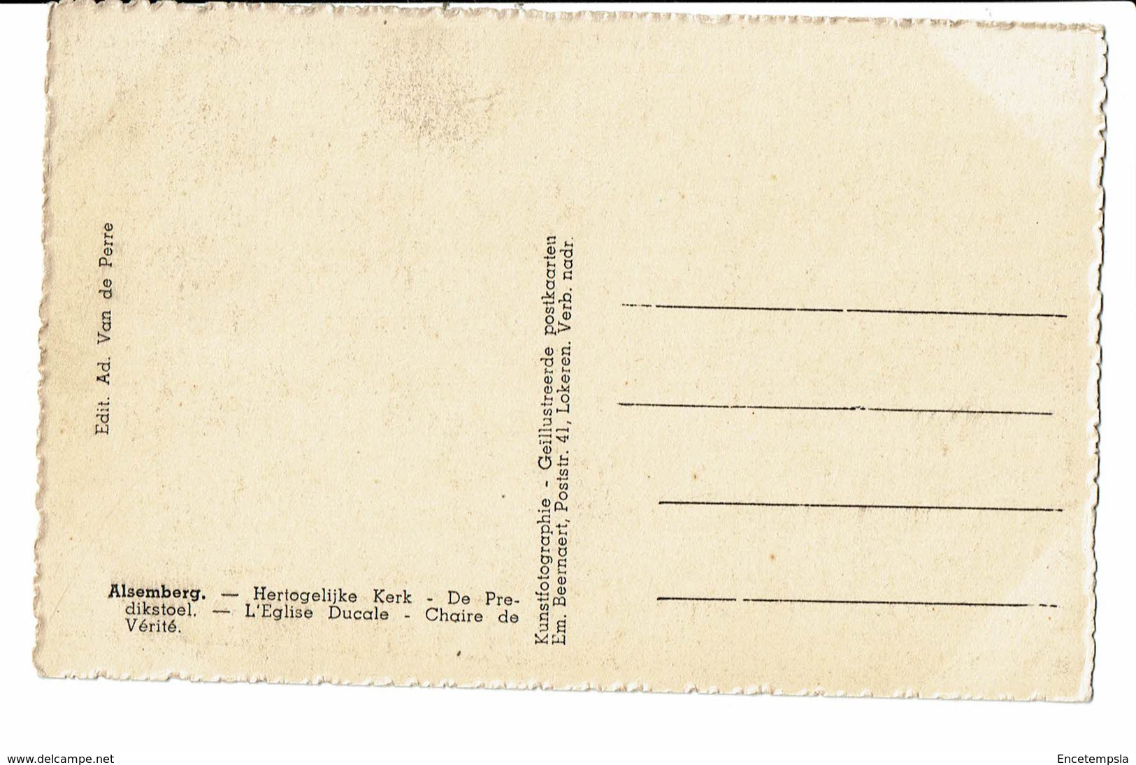 CPA - Carte Postale  Belgique- Alsenberg-De Predikstoel -Hertogelijke Kerk   VM2138 - Beersel