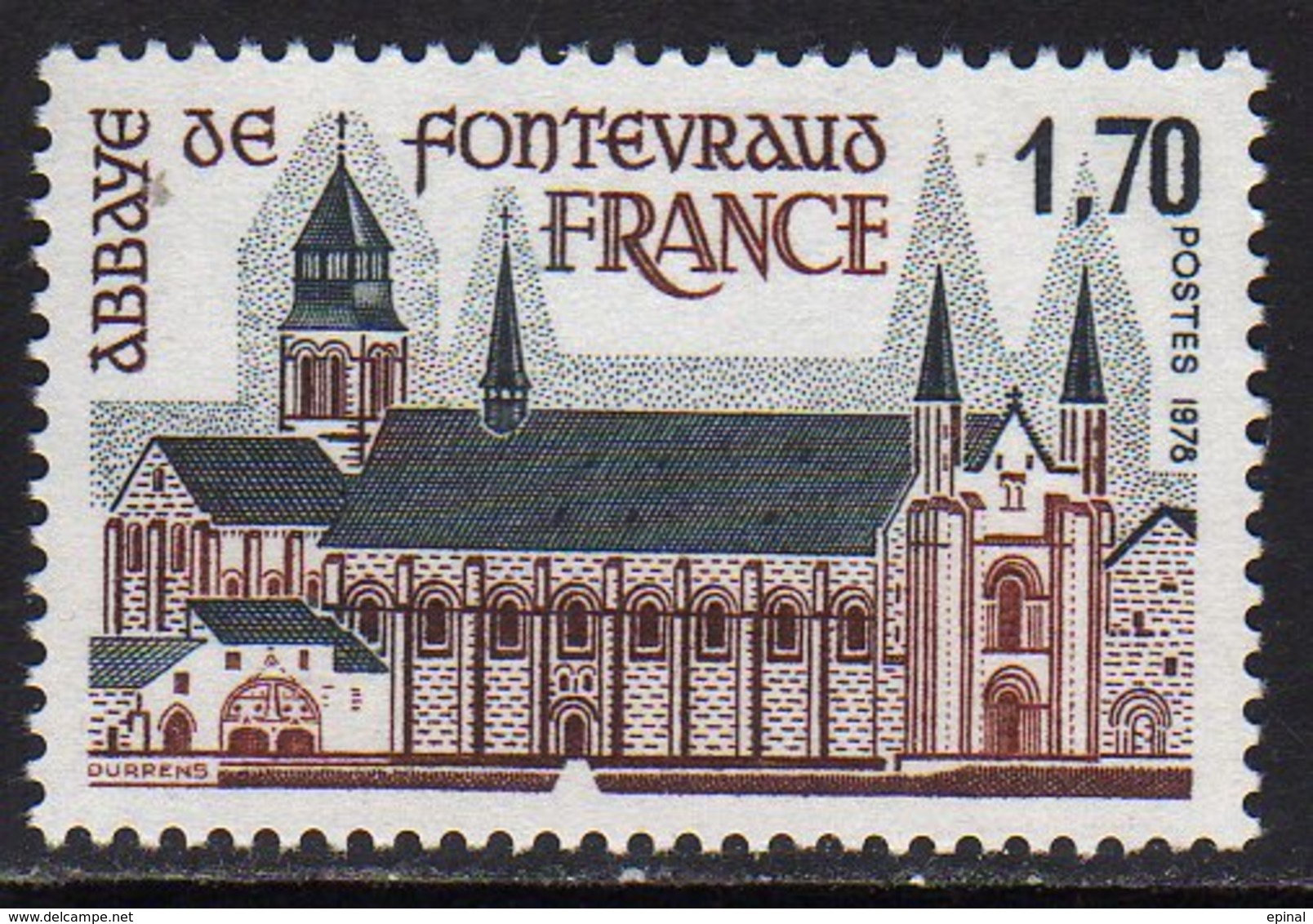 FRANCE : N° 2002 ** (Abbaye De Fontevraud) - PRIX FIXE - - Neufs