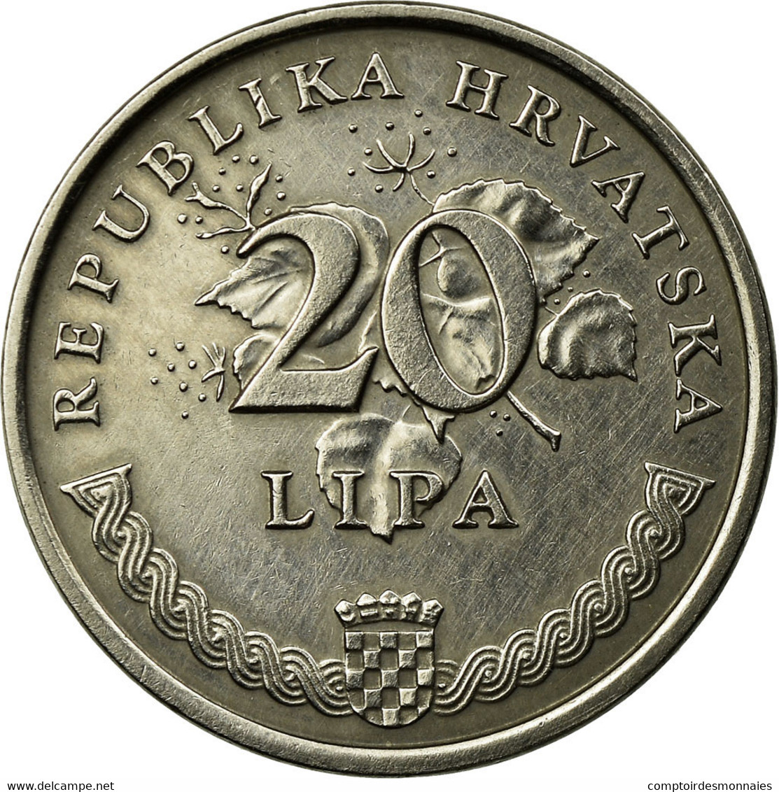 Monnaie, Croatie, 20 Lipa, 1999, TTB, Nickel Plated Steel, KM:7 - Croatia