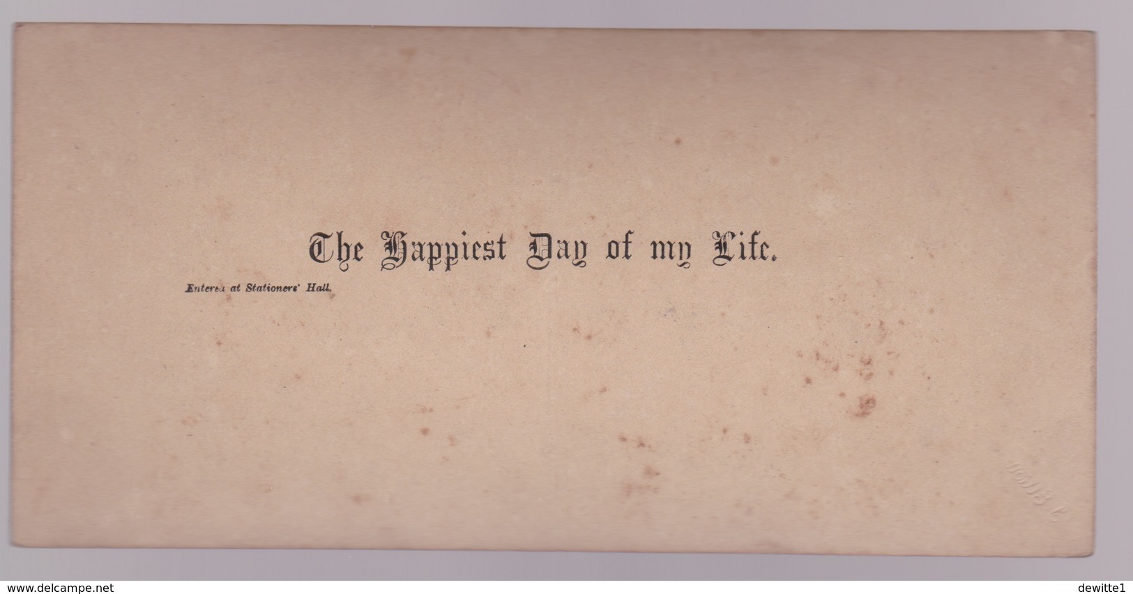 Stereoscopische Kaart.  :The Happiest Day Of My Life - Cartes Stéréoscopiques