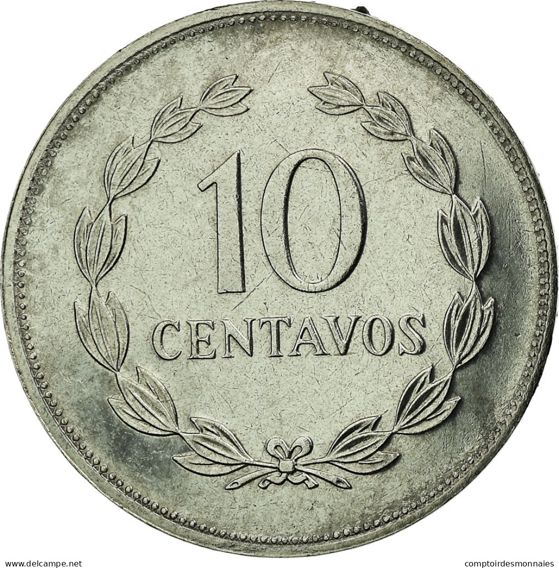 Monnaie, El Salvador, 10 Centavos, 1987, British Royal Mint, SUP, Stainless - El Salvador