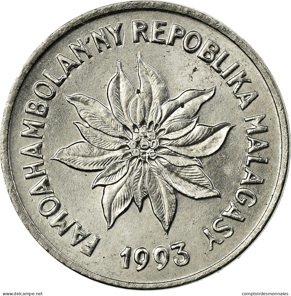 Monnaie, Madagascar, Franc, 1993, Paris, SUP, Stainless Steel, KM:8 - Madagascar