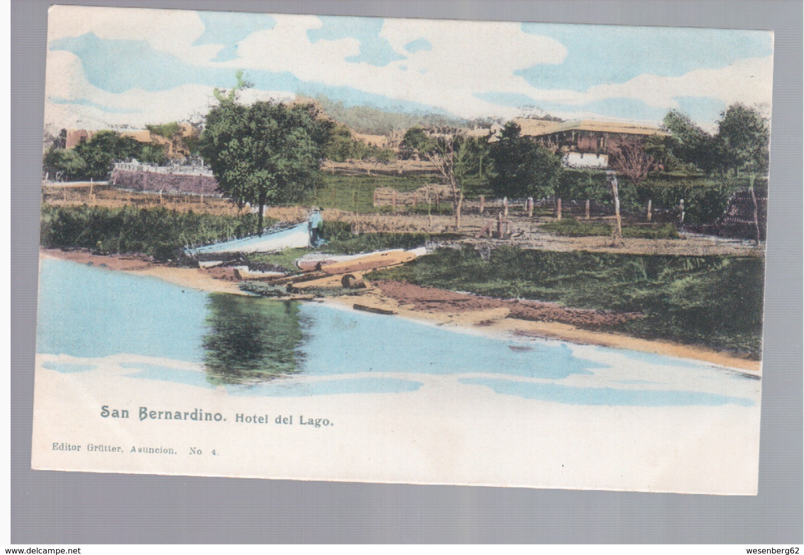 PARAGUAY  San Bernardino Hotel Del Lago Ca 1910 OLD POSTCARD - Paraguay