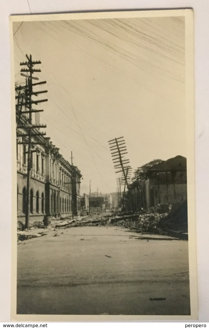 PHOTO  GUATEMALA  MANAGUA   EARTHQUAKE   1931. TREMBLEMENT DE TERRE  14,5 X 8,5 Cm. - Orte