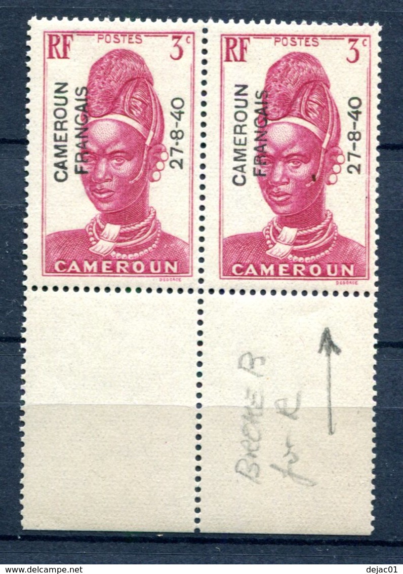 Cameroun - Surcharge 27-8-40 - Yvert 209 - Variété Neuf Xxx - Lot 158 - Unused Stamps