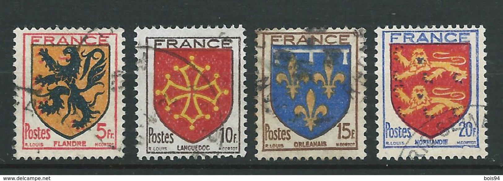 FRANCE 1944 . Série N°s 602 à 605  Oblitérés . - Oblitérés