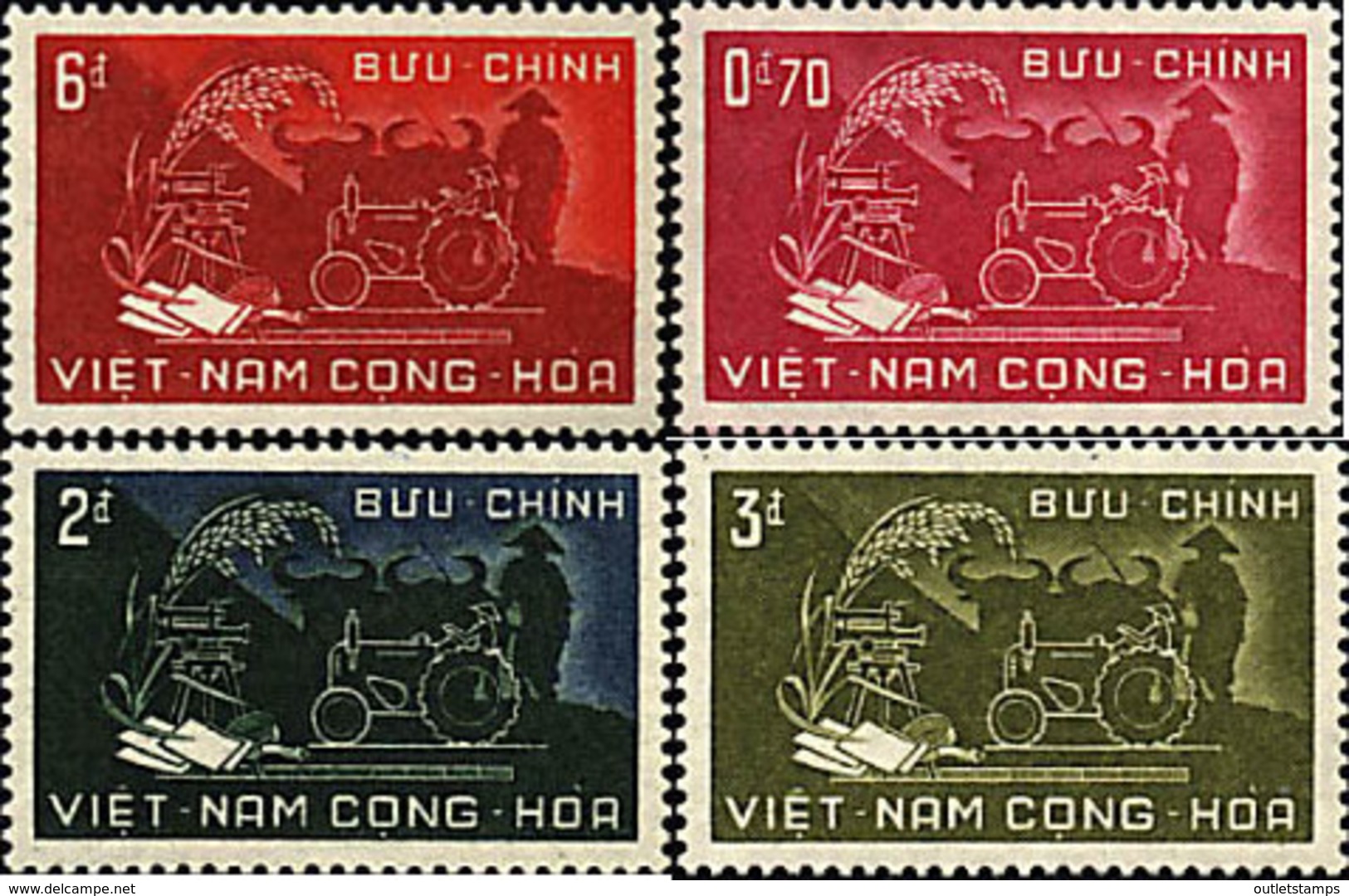 Ref. 42878 * NEW *  - SOUTH VIETNAM . 1959. AGRICULTURAL TRANSFORMATION. REFORMA AGRARIA - Vietnam