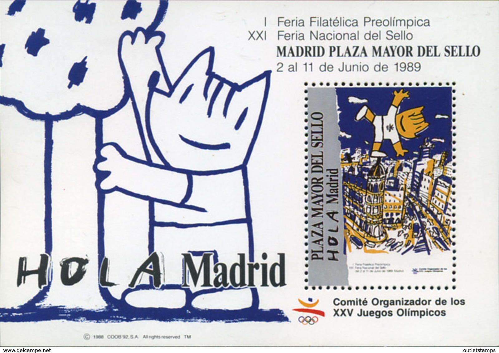 Ref. 273427 * NEW *  - SPAIN Vignettes . 1989. I FERIA PREOLIMPICA - Variétés & Curiosités