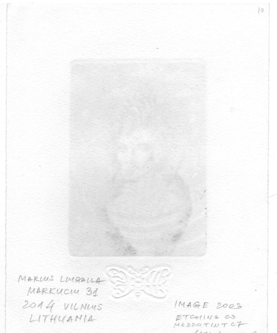 Marius Liugaila  - Lituania  - Anno 2003 IMAGE  C3 C7 105x80mm - Bookplates