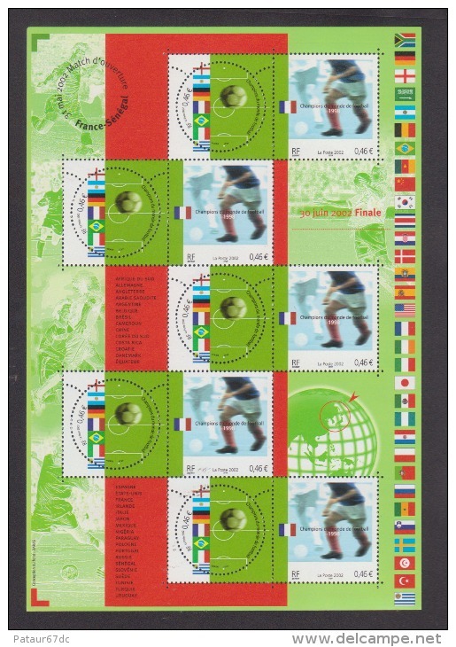 FRANCE / 2002 / Y&T N° 3483/3484 En Bloc ** Ou BF N° 49 ** (Feuillet "Foot 2002") X 1 - Neufs