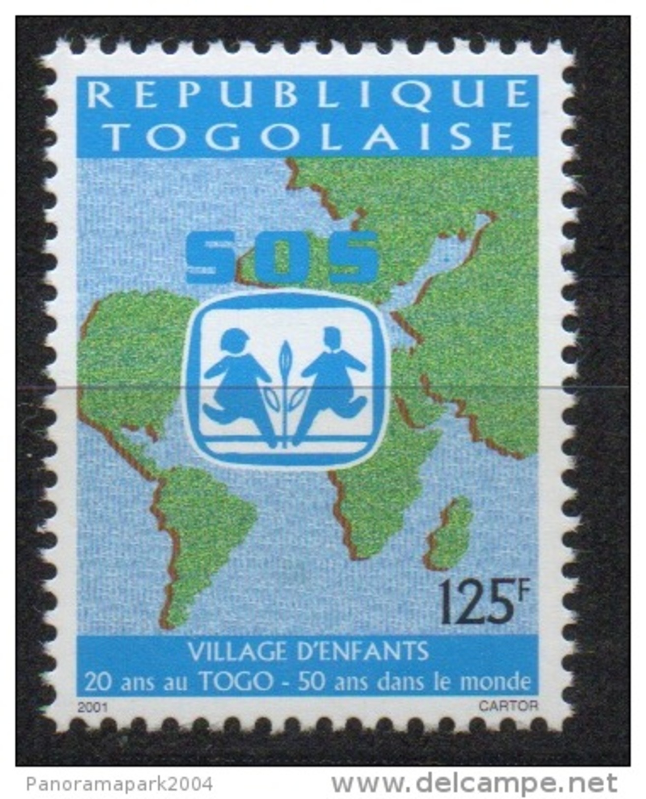 Togo 1999 / 2001 - Mi. 2979 SOS Village D'enfants Kinderdorf Children UNICEF RARE !!! - Togo (1960-...)