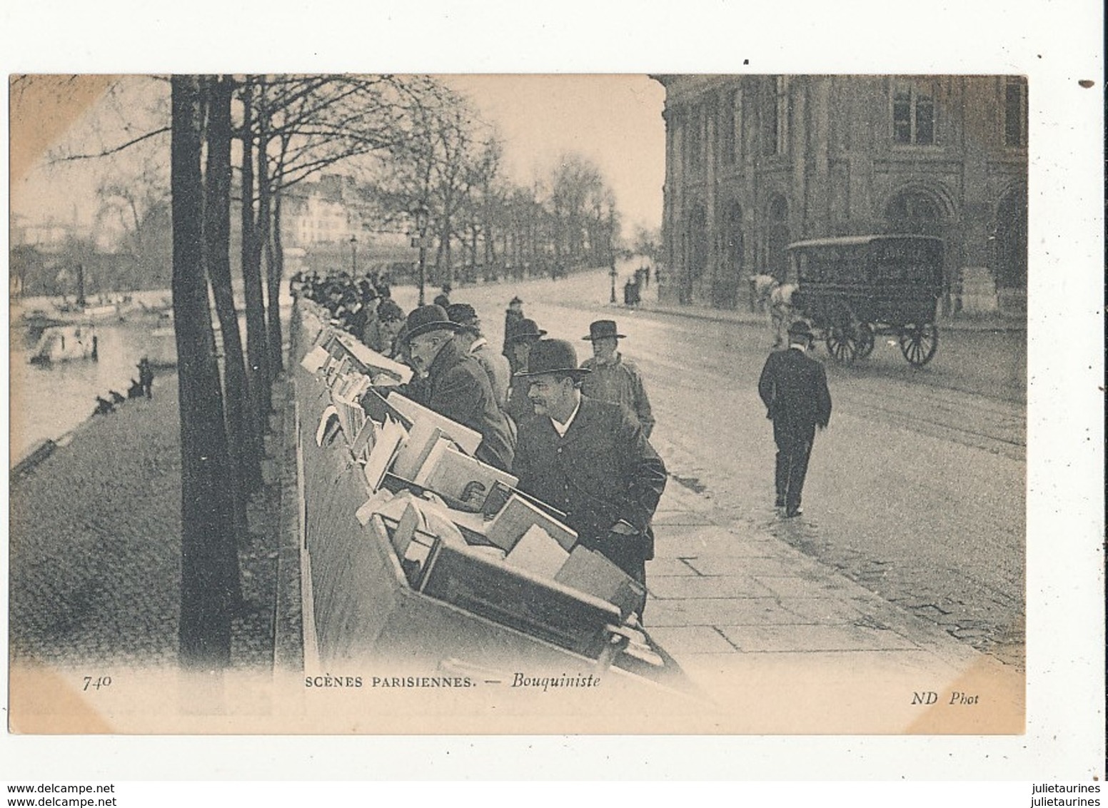 PARIS SCENES PARISIENNES BOUQUINISTE CPA BON ETAT - Loten, Series, Verzamelingen