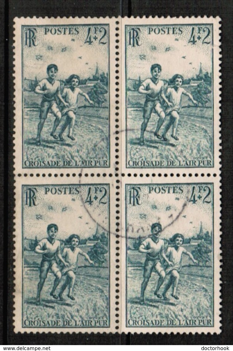 FRANCE Scott # B 194 VF USED BLOCK Of 4 (Stamp Scan # 485) - Oblitérés