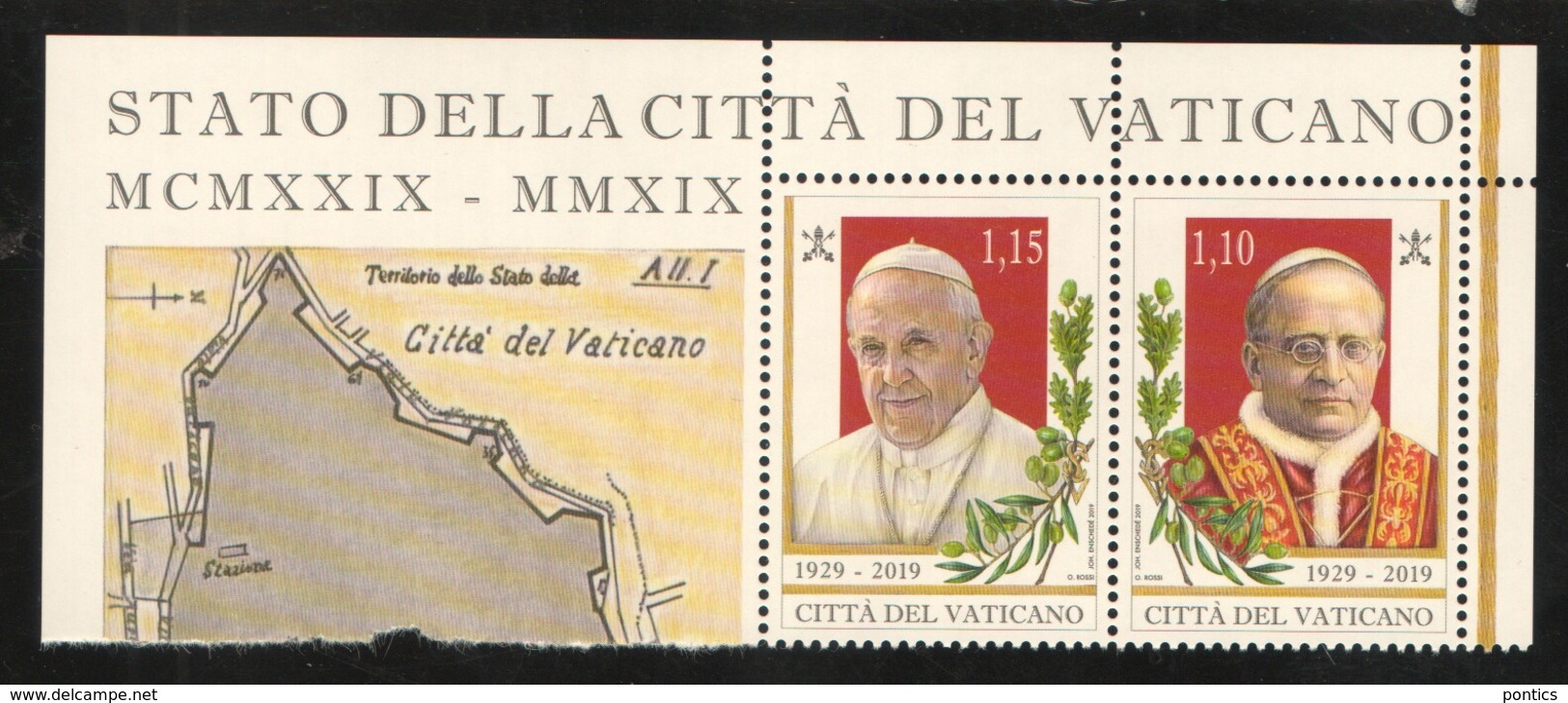 2019 - VATICAN - VATICANO - VATIKAN - S11L1 - MNH - SET OF 2 STAMPS   ** - Neufs