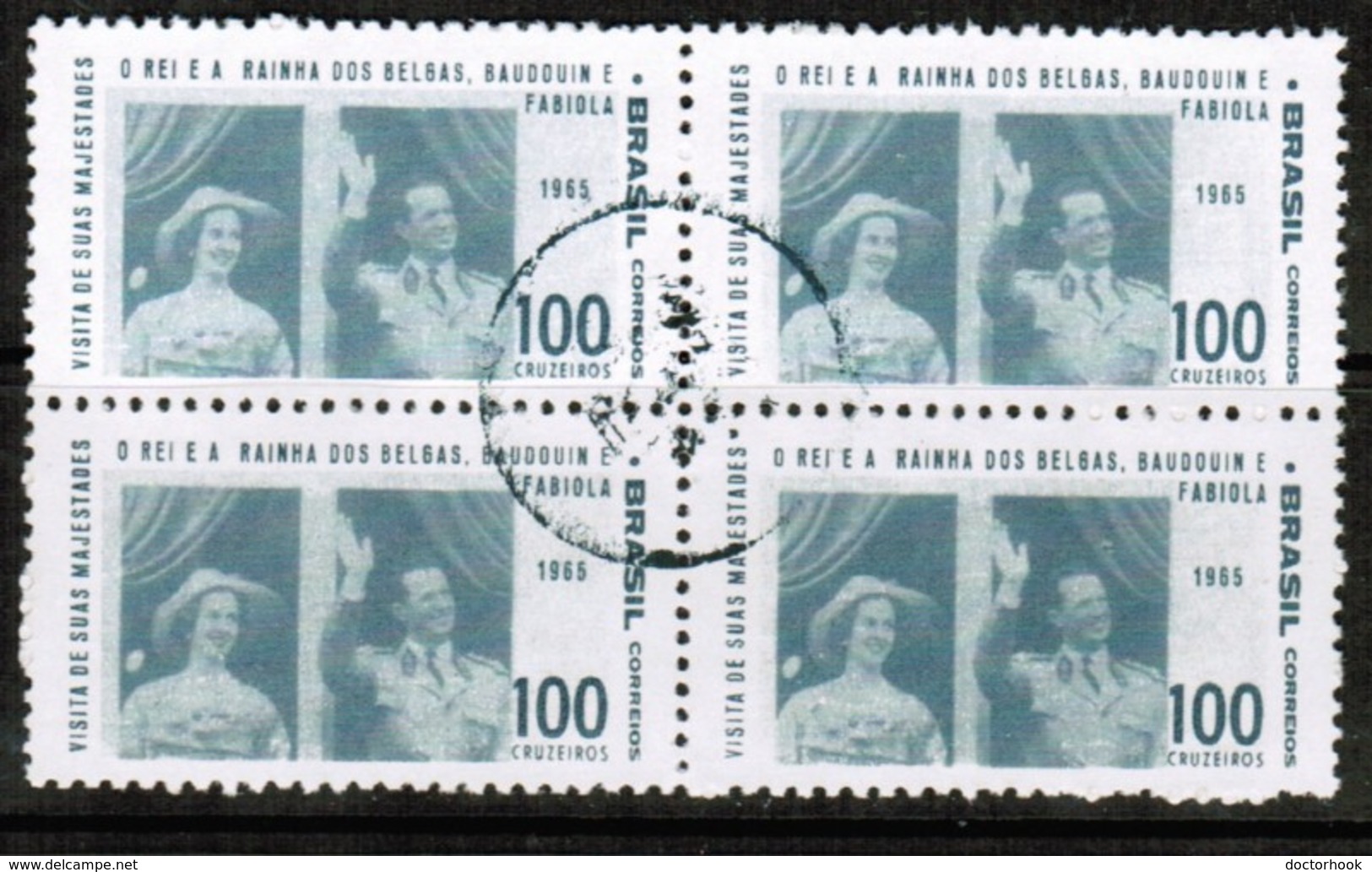 BRAZIL  Scott # 1014 VF USED BLOCK Of 4 (Stamp Scan # 485) - Used Stamps