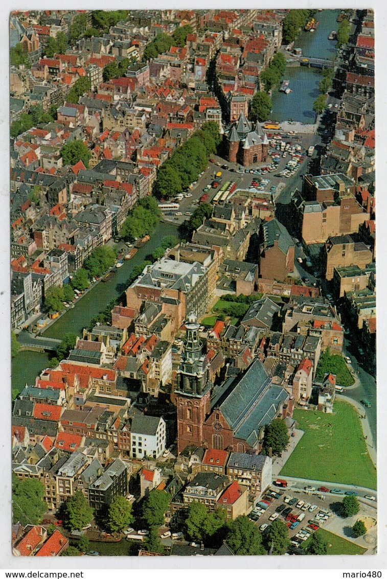 AMSTERDAM   LUCHTOPNAME  VAN DE ZUIDERKERK  EN DE WAAG       (VIAGGIATA) - Amsterdam