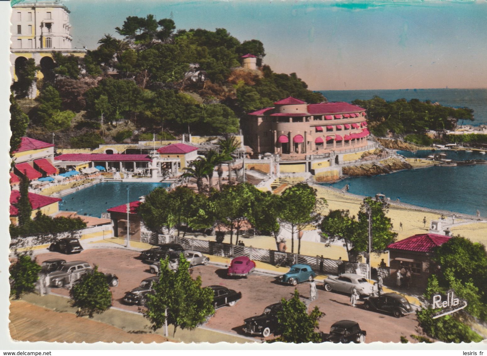 CP - MONTE CARLO BEACH - LA PISCINE ET L'HOTEL - RELLA - VOITURES - Monte-Carlo