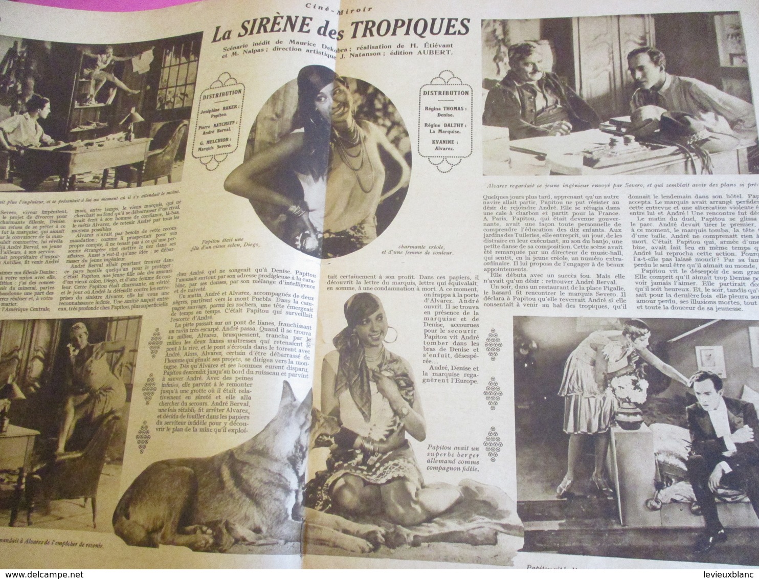 Cinéma/Revue/Ciné-Miroir/"Maldone"/Charles DULLIN/Sté Des Foilms Dullin/La Siréne Des Tropiques/ Ch CHAPLIN/1928  CIN112 - Andere & Zonder Classificatie