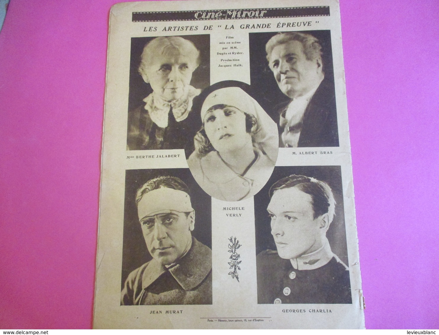 Cinéma/Revue/Ciné-Miroir/"Maldone"/Charles DULLIN/Sté Des Foilms Dullin/La Siréne Des Tropiques/ Ch CHAPLIN/1928  CIN112 - Altri & Non Classificati