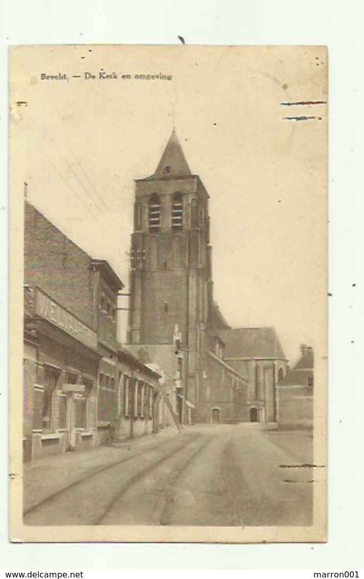 Brecht - De Kerk En Omgeving  , Winkeltje De Welvaart -verzonden - Brecht