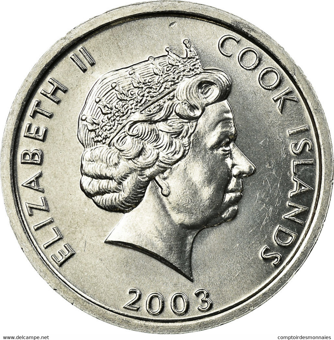 Monnaie, Îles Cook, Elizabeth II, Rooster, Cent, 2003, Franklin Mint, SUP - Cookinseln