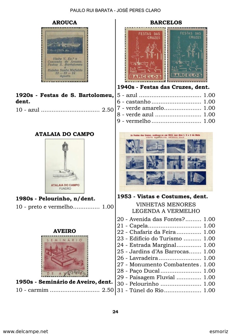 VINHETAS DE PORTUGAL (2ª PARTE), By PAULO RUI BARATA And JOSÉ PERES CLARO - Unused Stamps