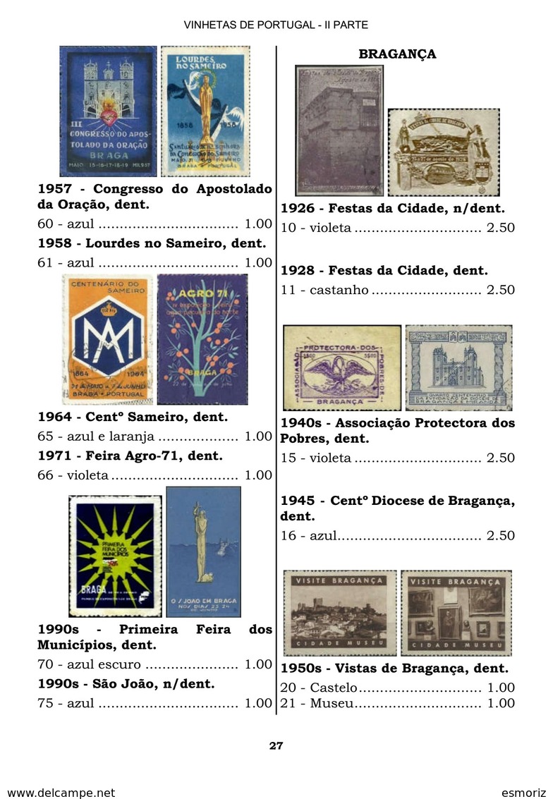 VINHETAS DE PORTUGAL (2ª PARTE), By PAULO RUI BARATA And JOSÉ PERES CLARO - Unused Stamps