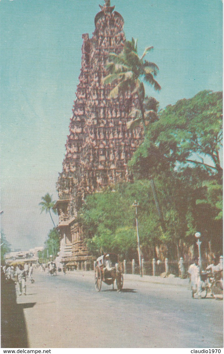 CARTOLINA - INDIA - MEENAKSHI TEMPLE MADURAI - India