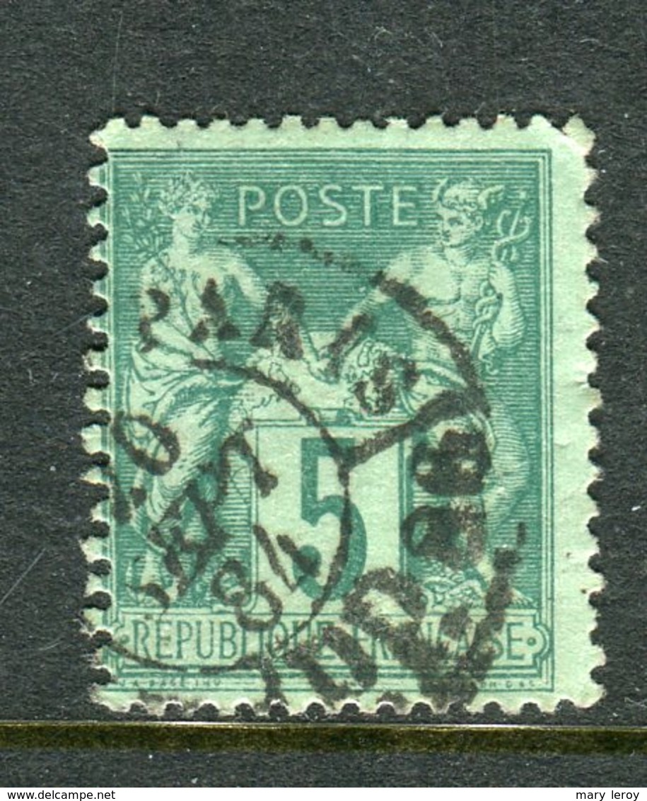 Superbe N° 75 Cachet Noir Des Imprimés - 1876-1898 Sage (Type II)