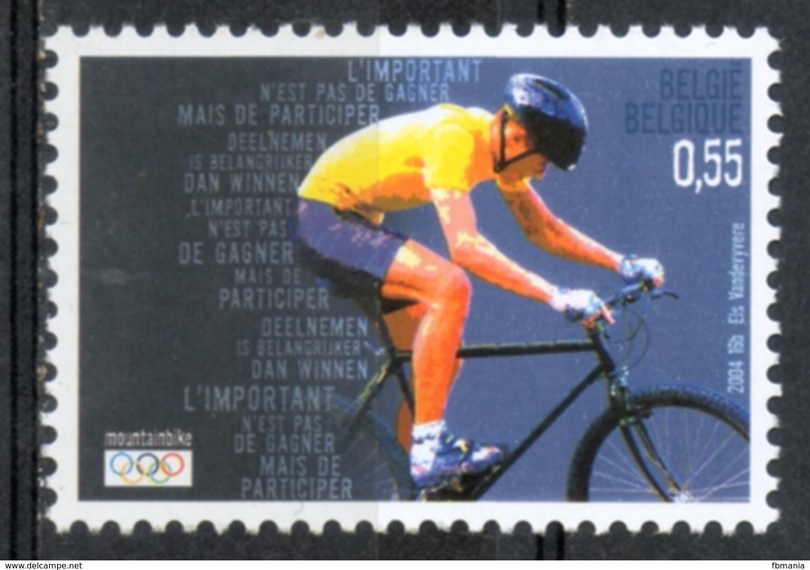 Belgio Belgium 2004 - Giochi Olimpici Atene Olympic Games Athens Ciclismo Cycling  MNH ** - Ciclismo