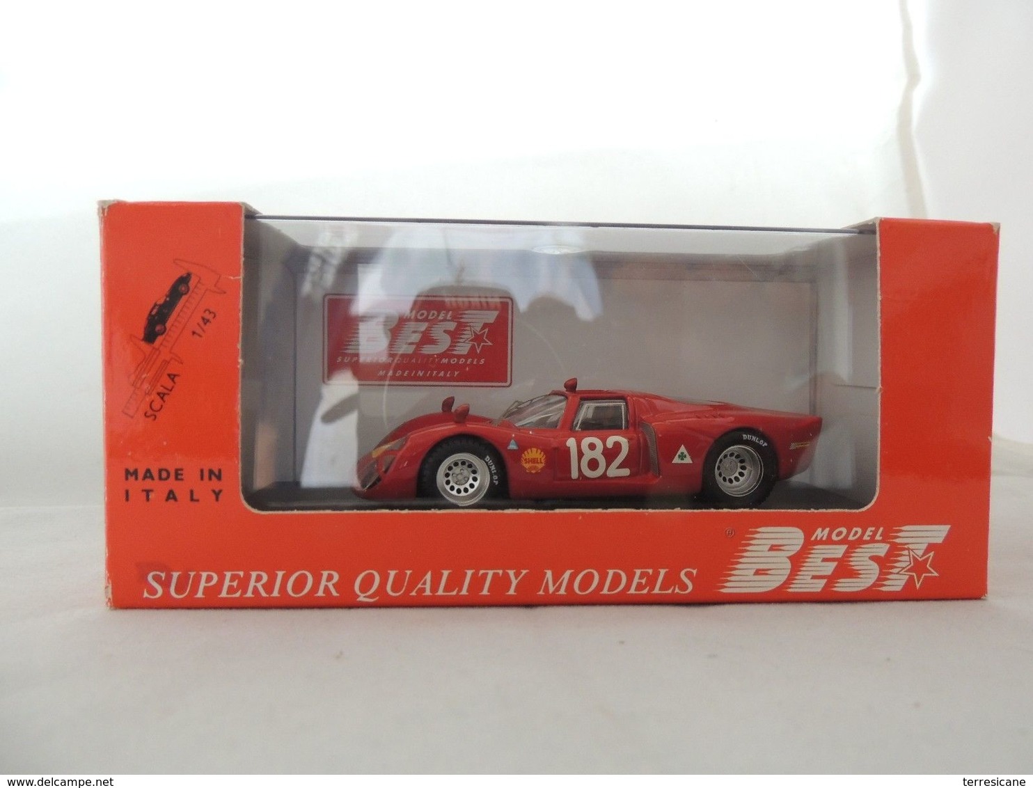 ALFA ROMEO 33.2 NR. 182 TARGA FLORIO 1968 BEST 9191 NUOVA IN BOX - Best Model