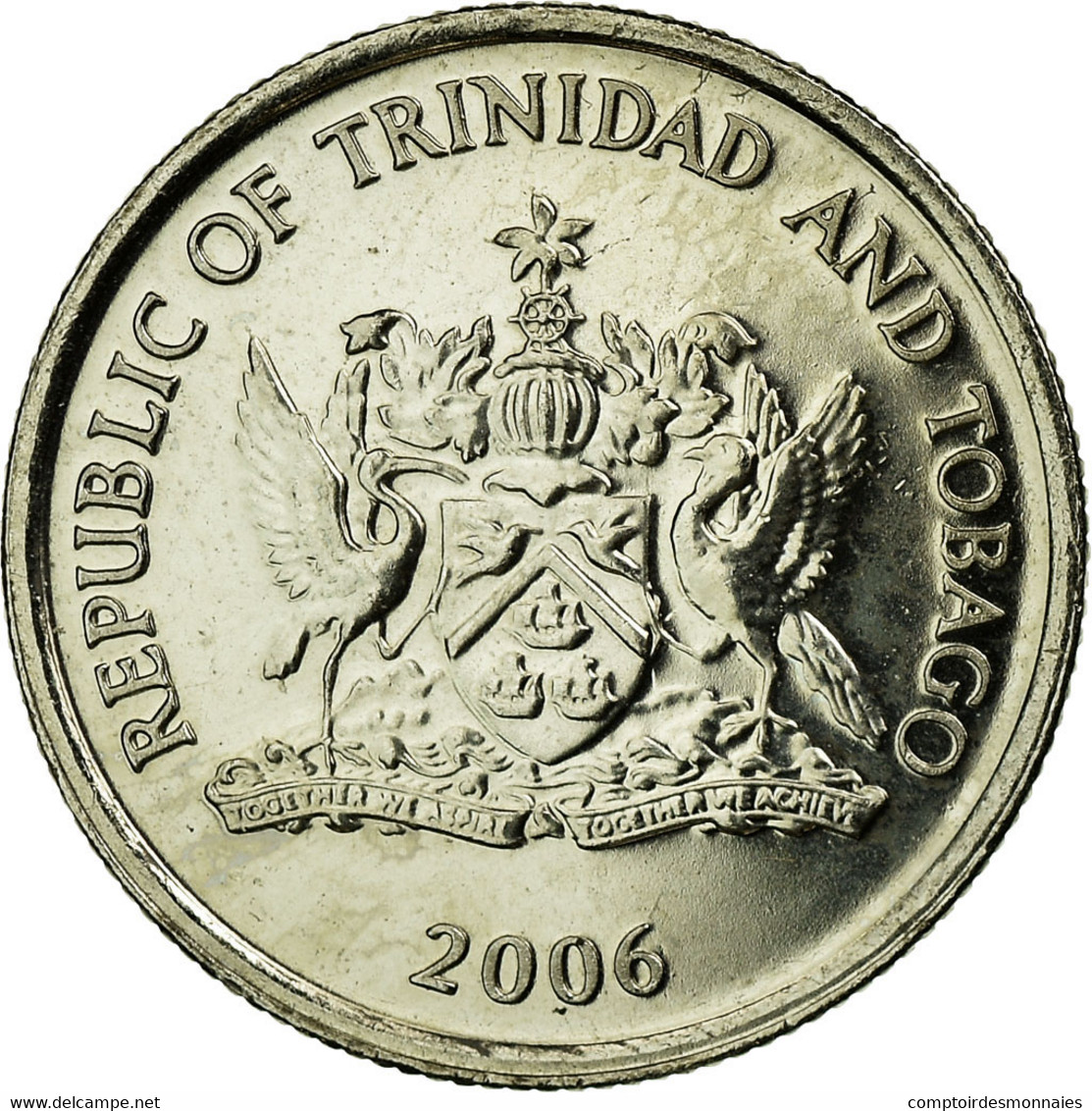 Monnaie, TRINIDAD & TOBAGO, 10 Cents, 2006, Franklin Mint, SUP, Copper-nickel - Trinité & Tobago