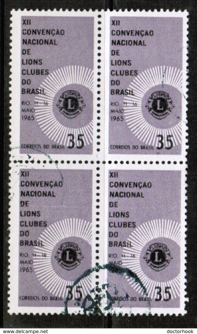 BRAZIL  Scott # 1000 VF USED BLOCK Of 4 (Stamp Scan # 486) - Gebruikt