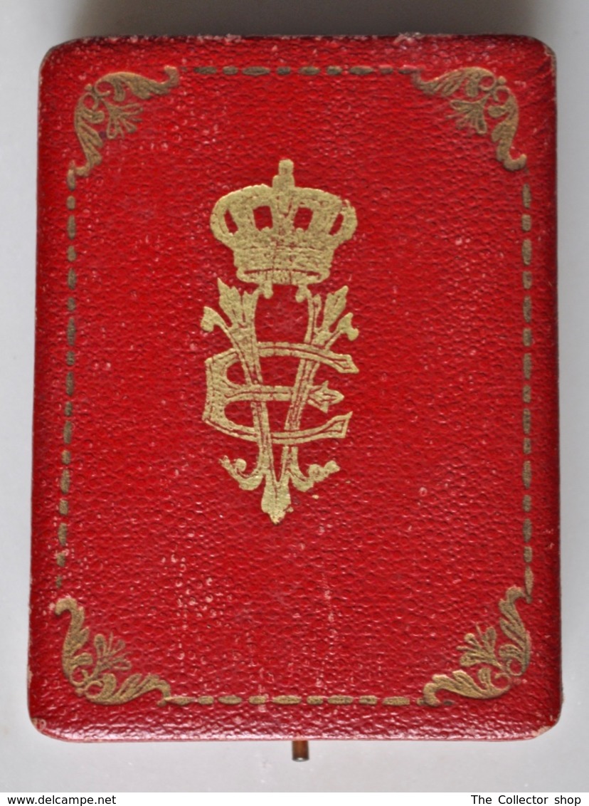rosetta da cucire sul nastro cavaliere ufficiale ordine corona d'Italia 25mm 