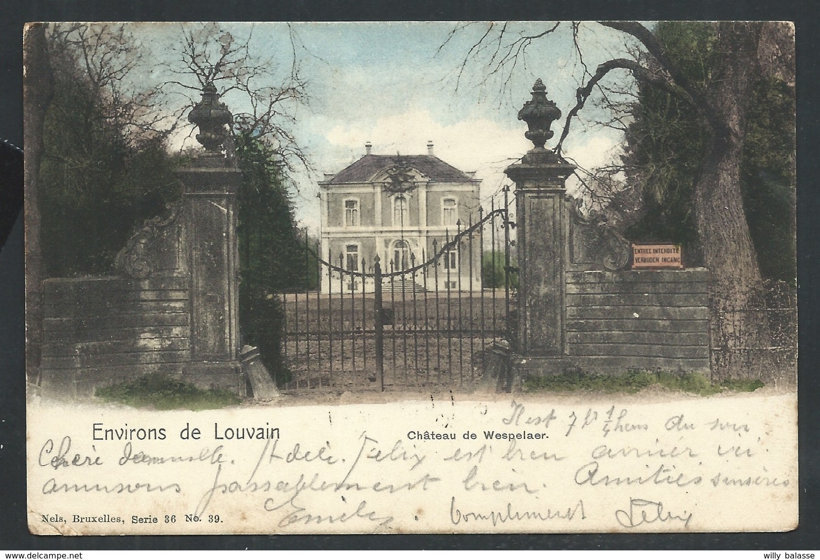 +++ CPA - Environs De Louvain - Leuven - Château De WESPELAER - Nels Série 36 N° 39 - Couleur 1907   // - Leuven