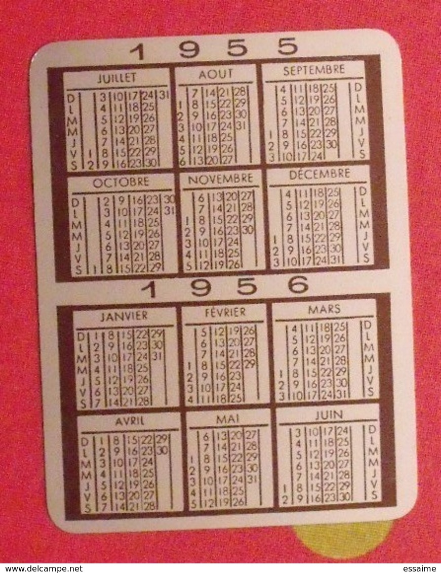 Plaque Métal Publicitaire Calendrier 1955. Métallux. Gravure Chimique Impression Sur Métaux - Otros & Sin Clasificación