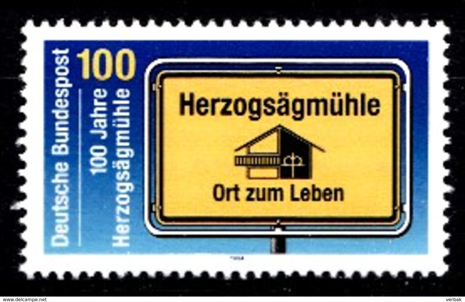 Allemagne 1994  Mi.:nr.1740 100.Jahre Herzogsägmühle  Neuf Sans Charniere / Mnh / Postfris - Neufs