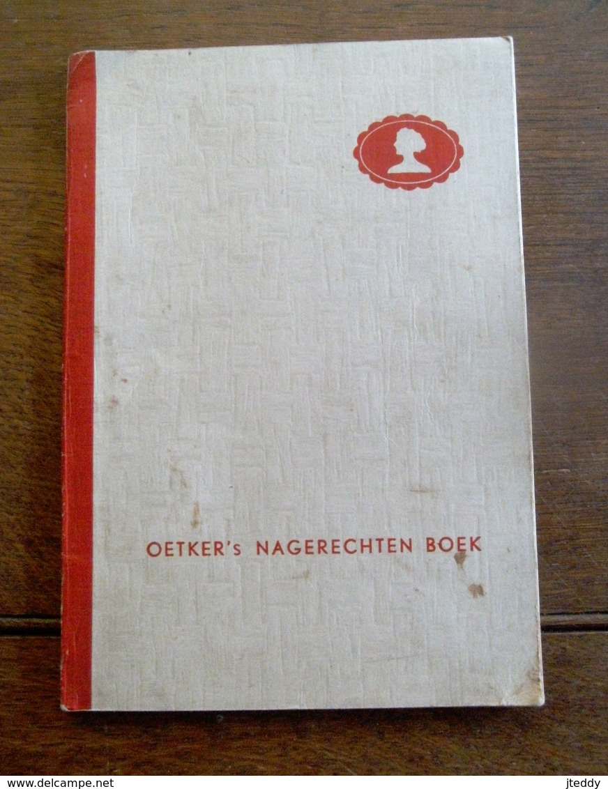 Oud Boek  OETKER's  NAGERECHTEN BOEK - Recettes (cuisine)