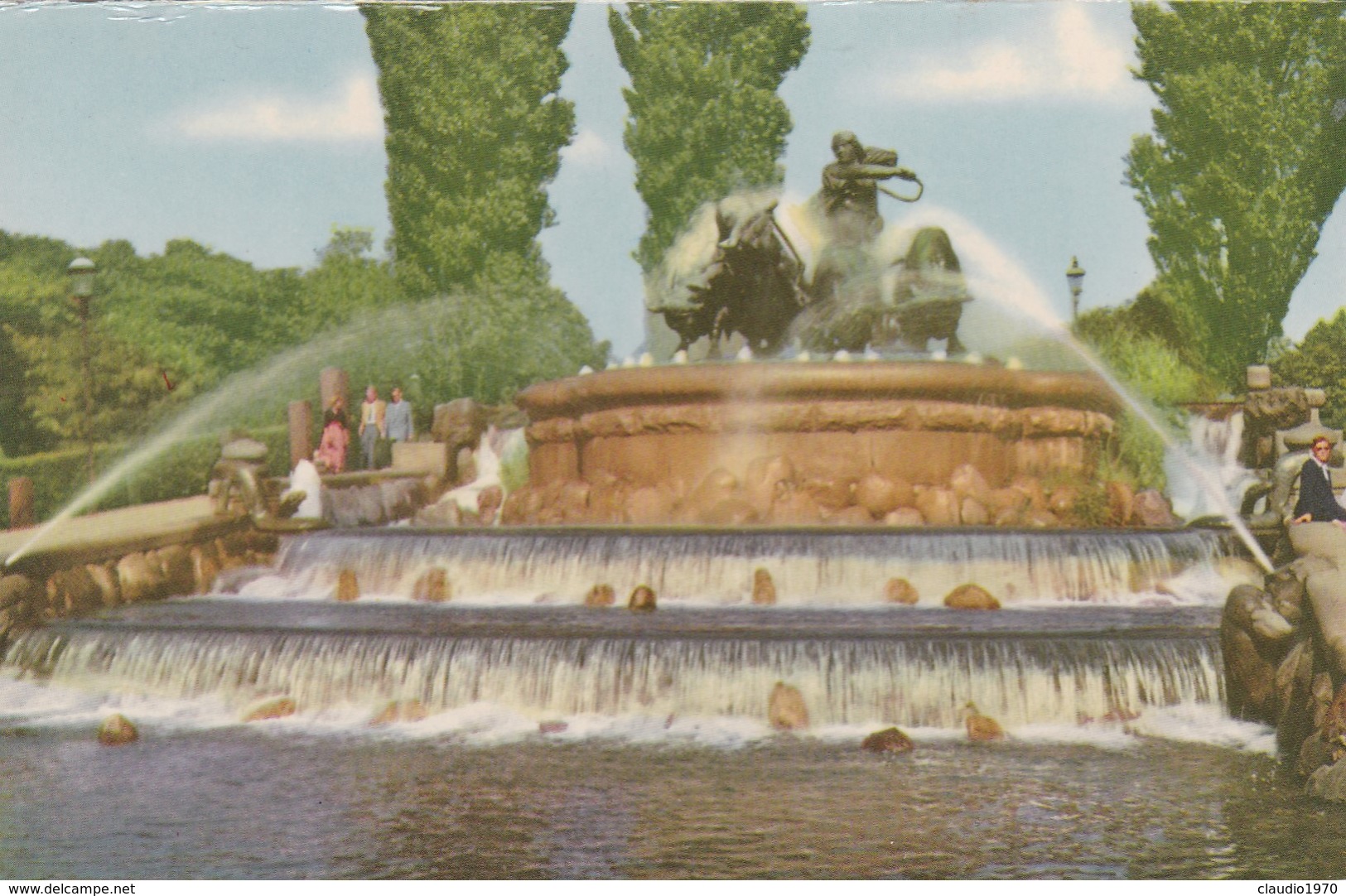 CARTOLINA - POSTCARD - DANIMARCA - COPENHAGEN - THE GEFIONE FOUNTAINS - Danimarca