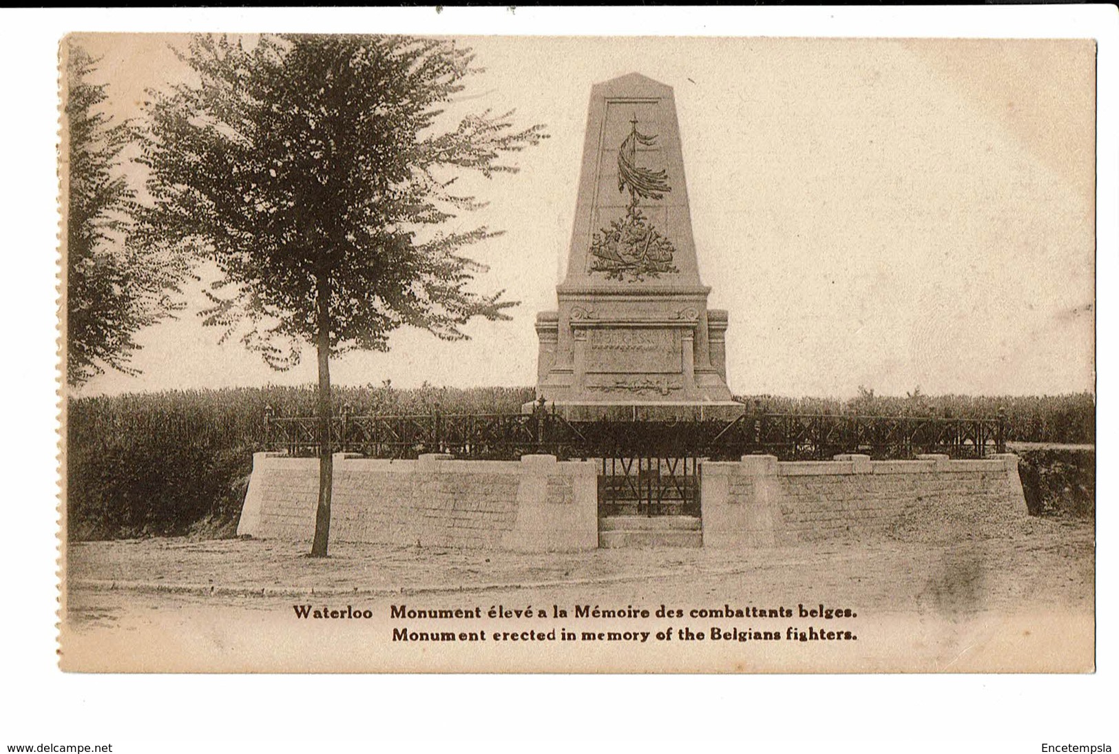 CPA - Carte Postale Belgique - Waterloo - Monument à La Mémoire Des Combattants Belges-VM2158 - Waterloo