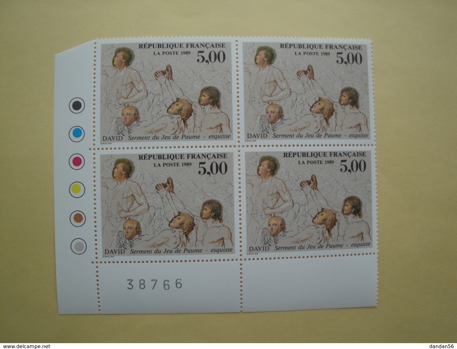 1989 France  Yv 2591 X 4 ** MNH - Art French Revolution Française  Cote 12.00 € Michel 2723 Scott 2160 SG 2859 - Neufs