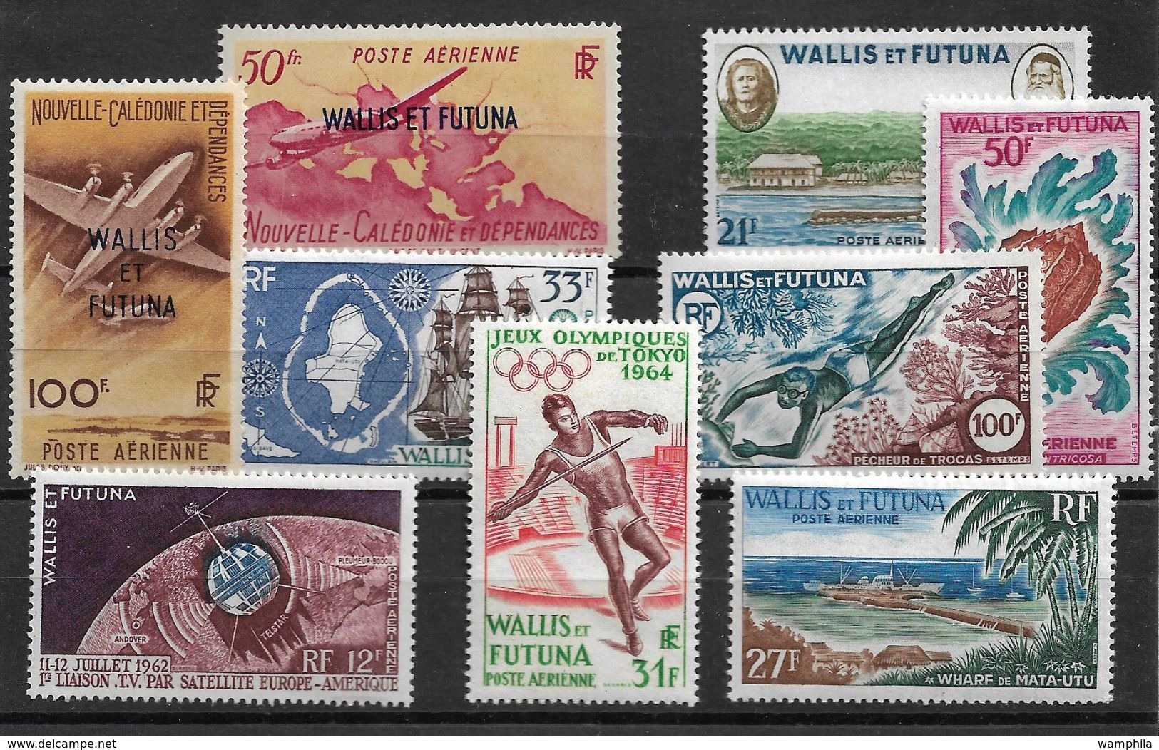 Wallis & Futuna Un Lot De Poste Aérienne ** Cote YT 176,30€ - Unused Stamps