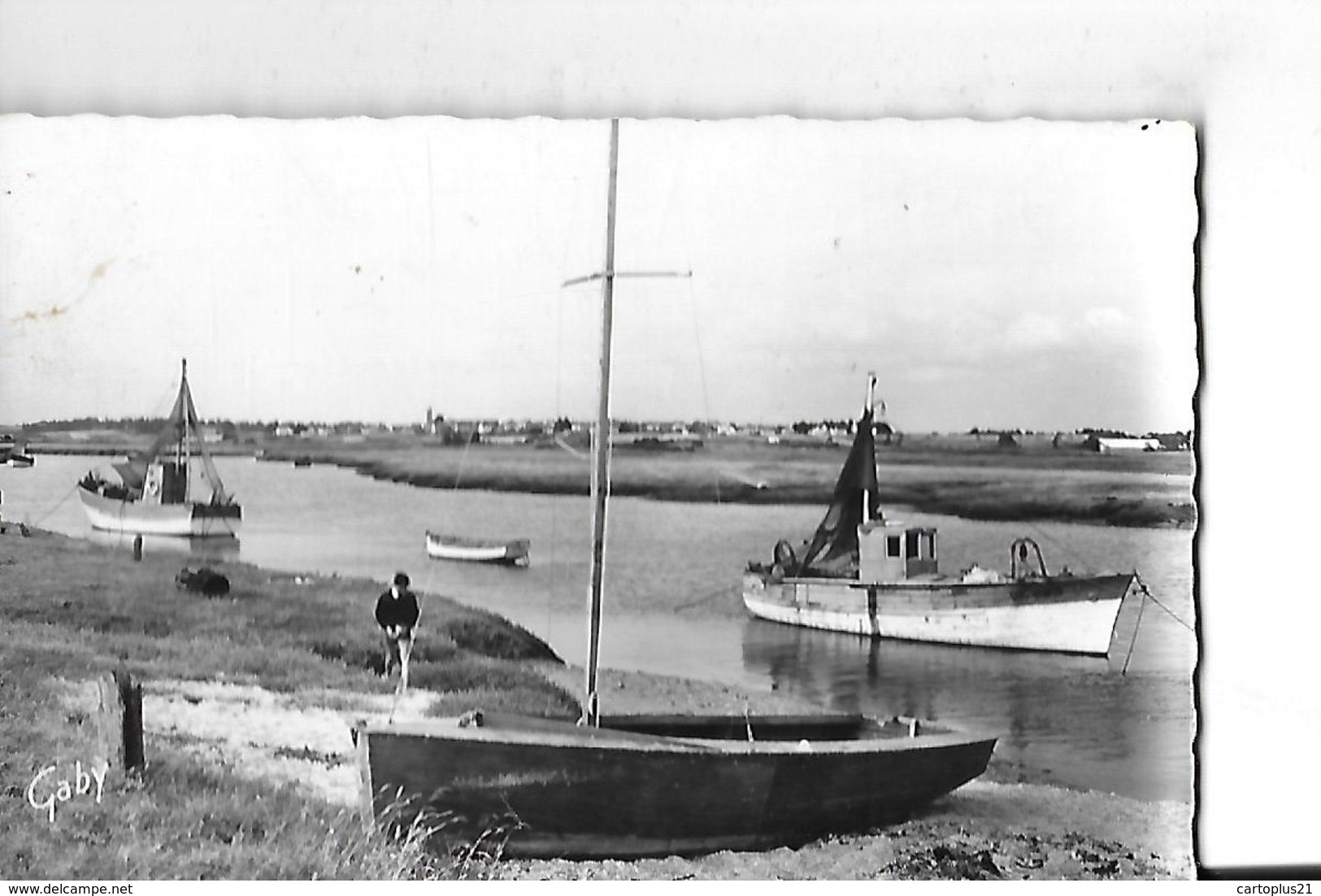 BILLIERS   PORT DE PEN LAN   BATEAUX   ECRITE 1964     FACON PHOTO DEPT 56 - Autres & Non Classés