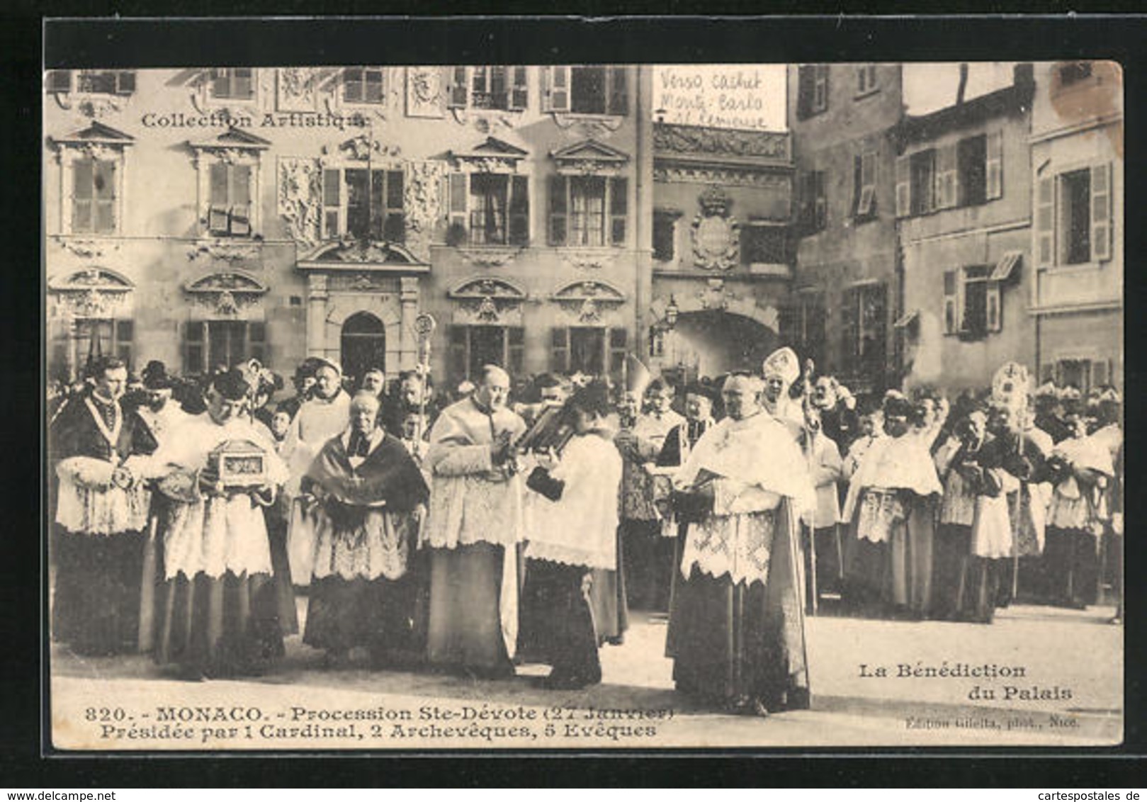 AK Monaco, Procession Ste-Devote, Presidee Par 1 Cardinal, 2 Archveques, 5 Eveques - Sonstige & Ohne Zuordnung